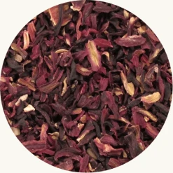 De bloemen van de Hibiscus worden gebruikt voor de kruidenthee. Verpakt per 100 gram in handige stazak