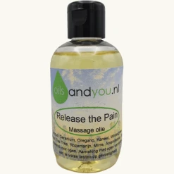 Release the pain massage olie is speciaal gemaakt om het lichaam te masseren voor pijnlijke plekken. - Rijk aan natuur zuivere etherische olie - Verwarmend - Verkoelend - Heilzaam Verpakt per 100 ml