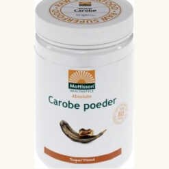 Absolute Carobe Poeder Bio heeft een zoete smaak en is zoeter dan cacao en wordt ook veel als vervanger van of in combinatie met cacao gebruikt.
