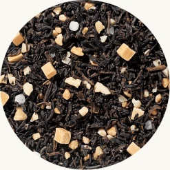 Zwarte thee Salty Caramel. Smeltend gladde karamel verrijkt met een vleugje zout: gewoon hemels!