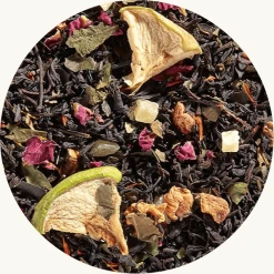 Zwarte thee Guayusa Guava is een tropische verwennerij en pure "joie de vivre" zijn verenigd in deze zwarte theemelange gemaakt van exotische guave en opwindende guayusa-bladeren. Een creatie die je doet dromen van je volgende vakantie.