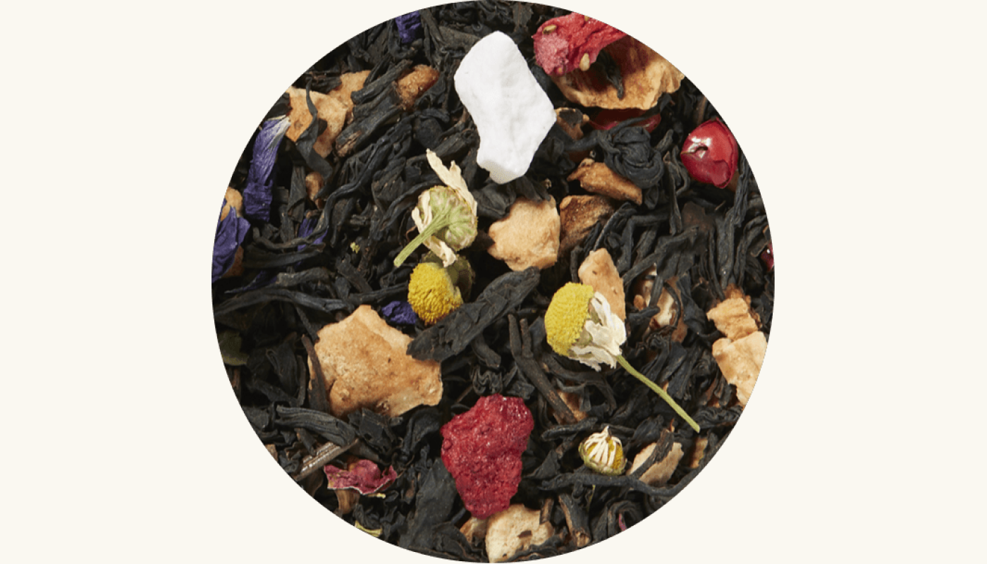 zwarte thee peperfris