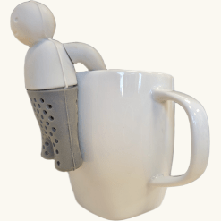 Theezeef siliconen grijs